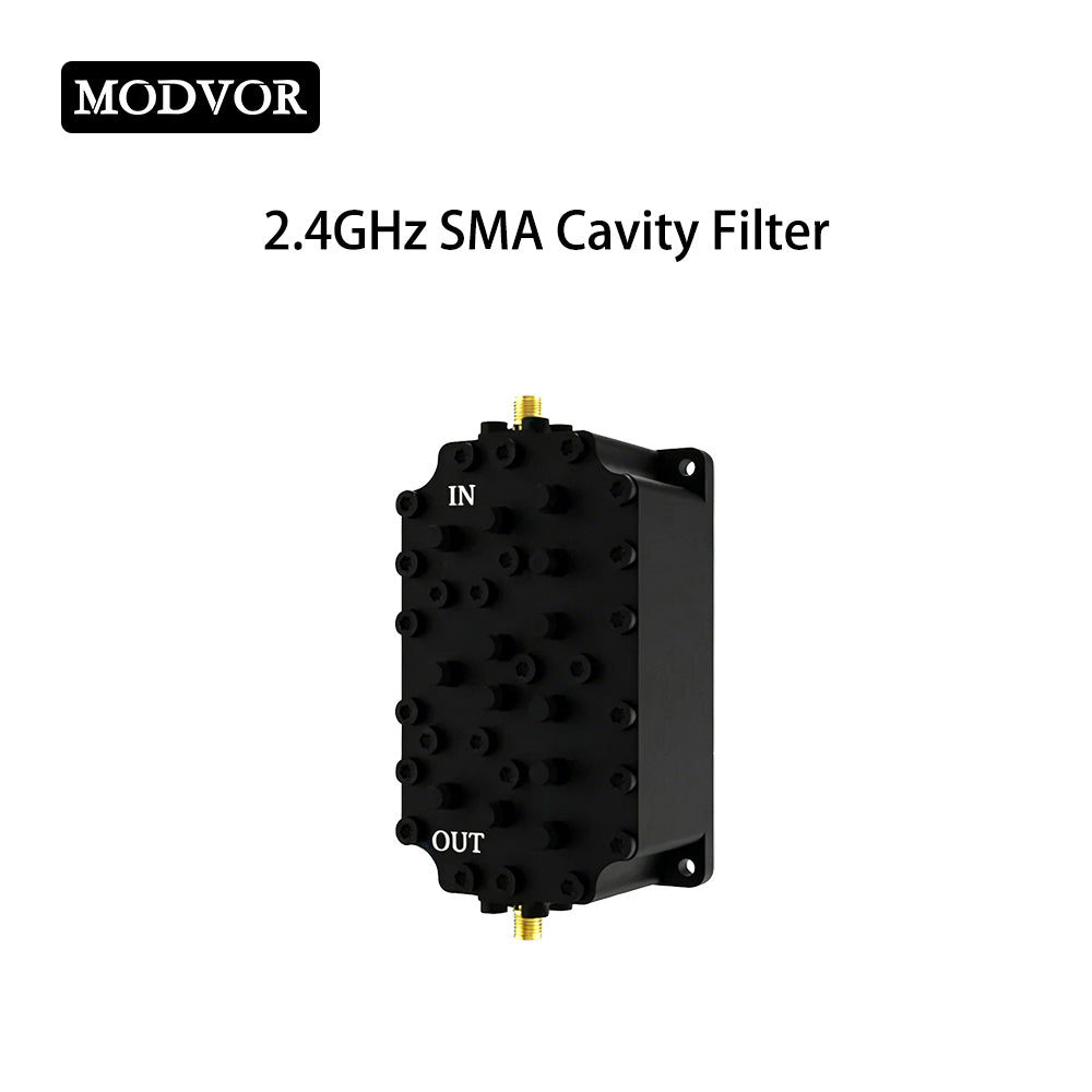 2.4GHz Cavity Bandpass Filter 2400-2483.5MHz RF Interference Filter for WiFi Network, Drone / UAV Wireless Communication Anti-interference
