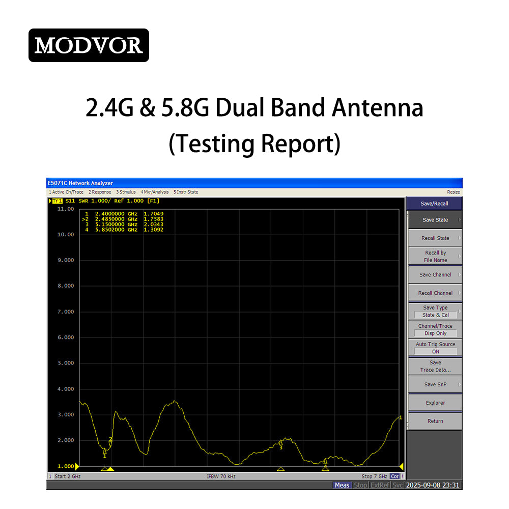 Dual Band FPV airborne antenna
