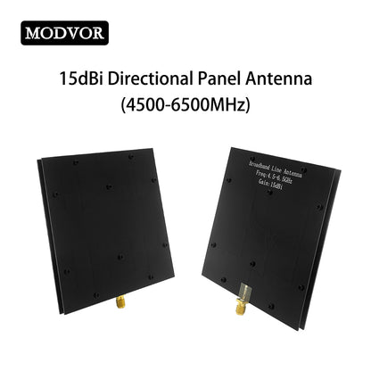 4500-6500MHz 15dBi Directional Panel Antenna, 5.2G 5.8G High Gain Long Range Drone Antenna for UAV Communication Signal Transmission