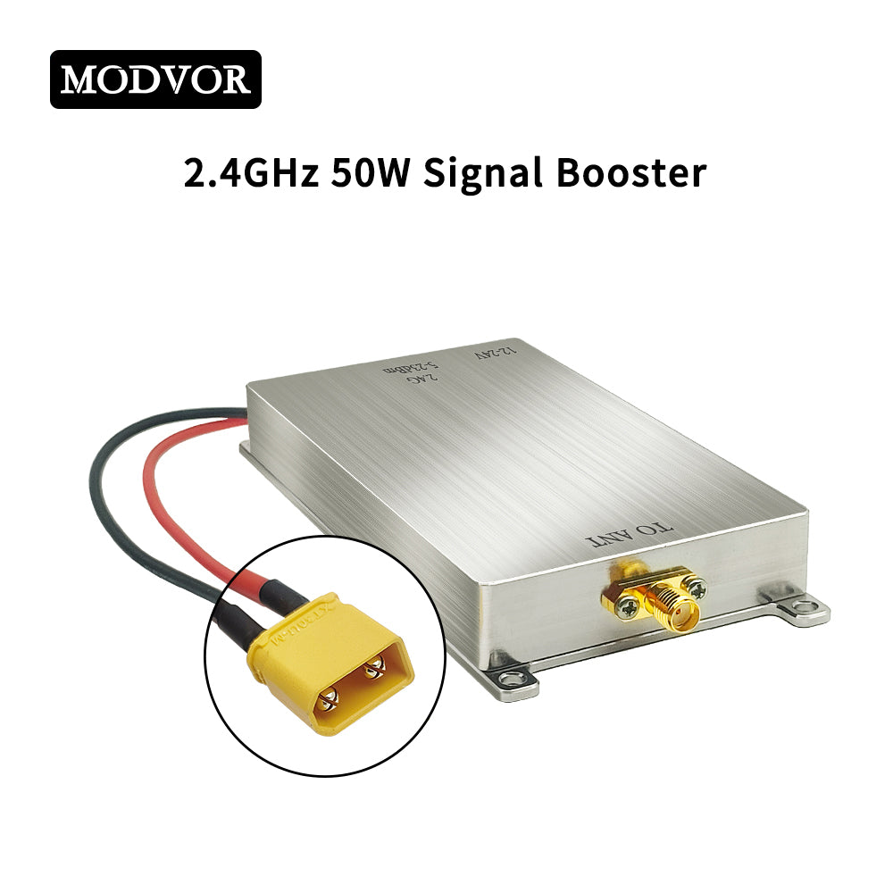 2.4GHz 50W Signal Booster – Smart Home, Wireless Camera & Drone Signal Extender with Ultra-Low Noise and Plug-and-Play Operation
