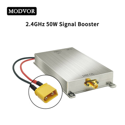 2.4GHz 50W Signal Booster – Smart Home, Wireless Camera & Drone Signal Extender with Ultra-Low Noise and Plug-and-Play Operation