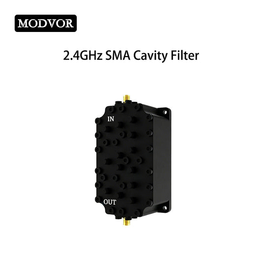 2.4GHz Cavity Bandpass Filter 2400-2483.5MHz RF Interference Filter for WiFi Network, Drone / UAV Wireless Communication Anti-interference