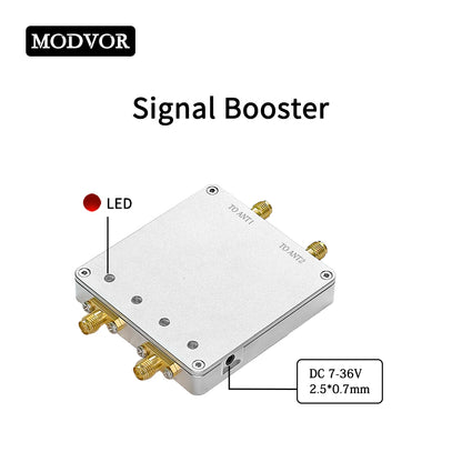 7.2G&2.4GHz 4W Dual-Band Signal Booster – Drone & WiFi Link Extender with Ultra-Low Noise, Wide DC Input and Plug-and-Play Operation