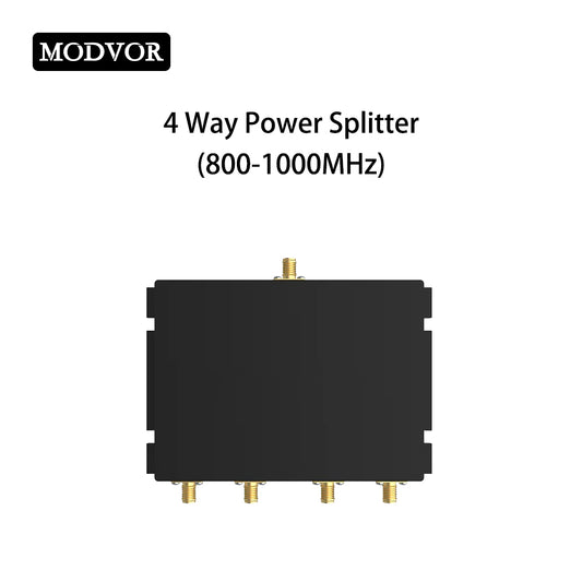 800-1000MHz 4 Way Power Divider SMA Female RF Splitter Power Handling, 50Ω Impedance, Isolation ≥30dB, 1 to 4 Power Divider
