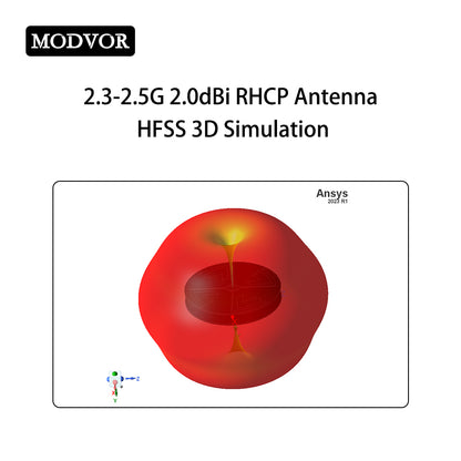 2.4g pagoda antenna HFSS 3D Simulation