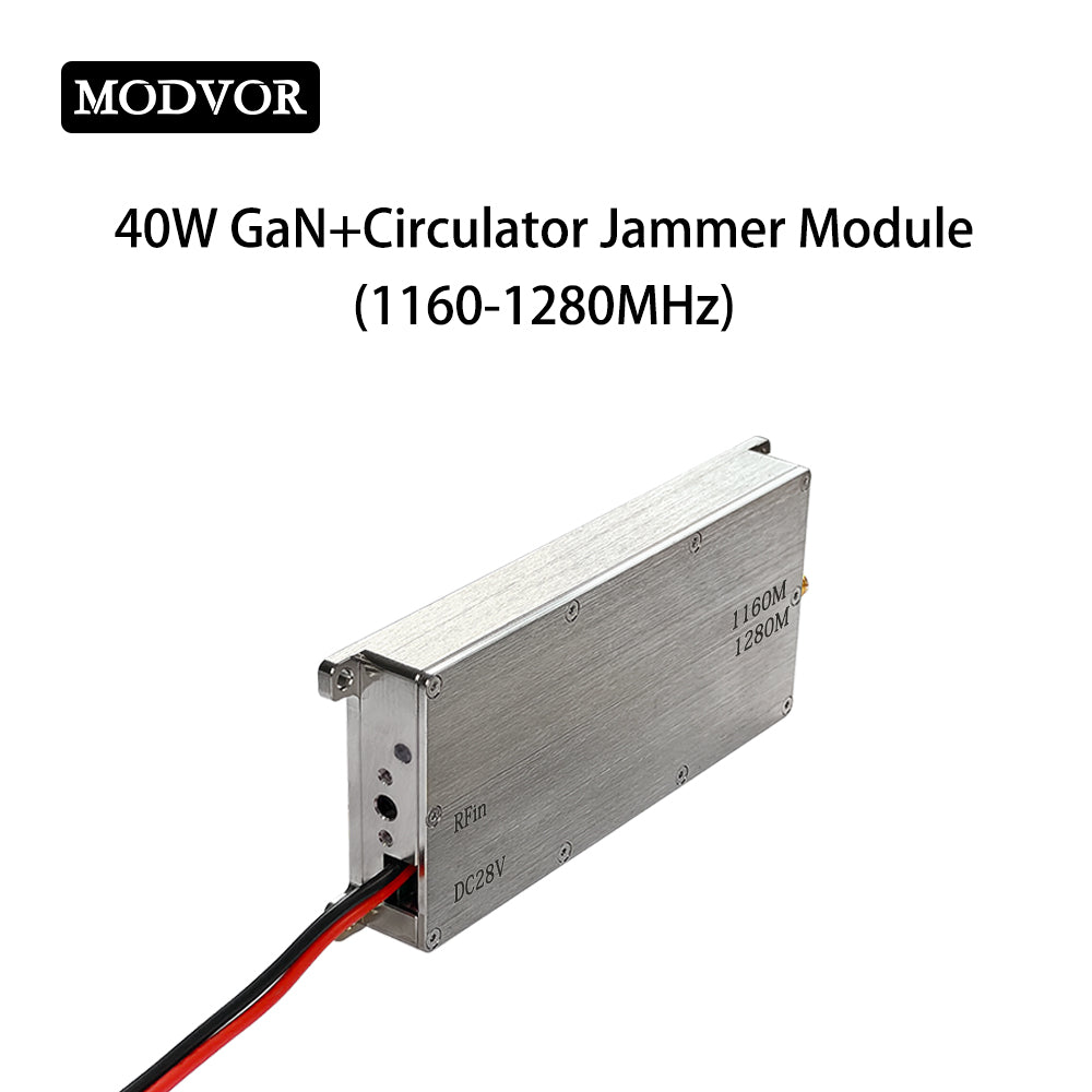 40W 1160-1280MHz GaN Drone GPS Jamming Module with Circulator SMA-Female for Jamming GPS L5 Satellite Navigation