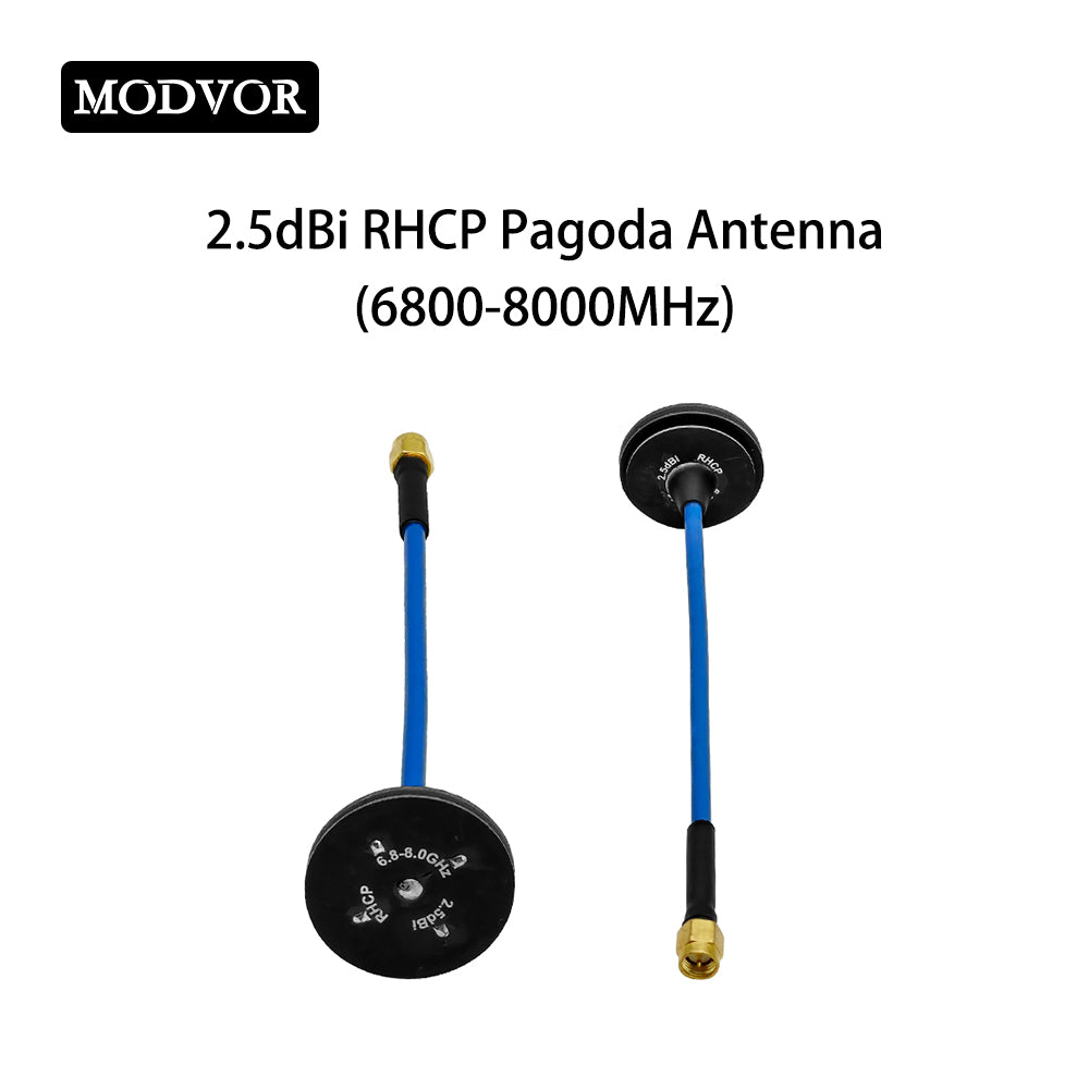 Antena dookólna Pagoda 2.3‑2.5 GHz 2.0 dBi złączem SMA-męskim do komunikacji bezprzewodowej w paśmie ISM 2.4 GHz