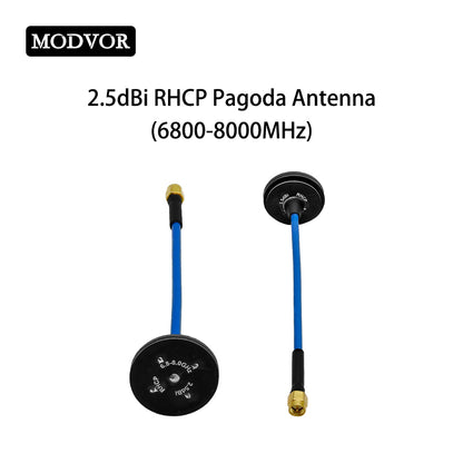 Antena dookólna Pagoda 2.3‑2.5 GHz 2.0 dBi złączem SMA-męskim do komunikacji bezprzewodowej w paśmie ISM 2.4 GHz