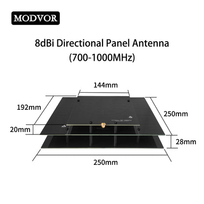 700-1000MHz 8dBi Directional Panel Antenna Line SMA-Male for G LTE, GSM, Cellular Repeater, Mobile Signal Booster, Wireless Communication System