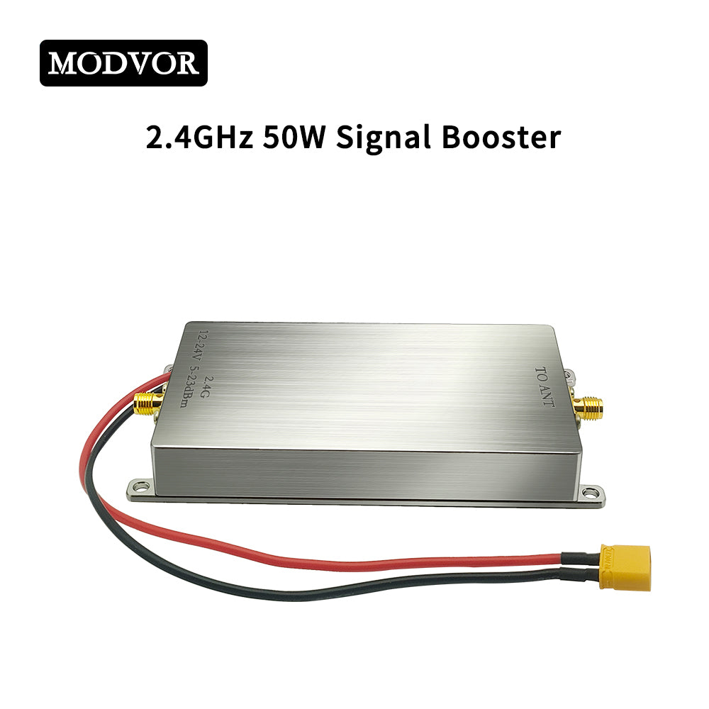 2.4GHz 50W Signal Booster – Smart Home, Wireless Camera & Drone Signal Extender with Ultra-Low Noise and Plug-and-Play Operation