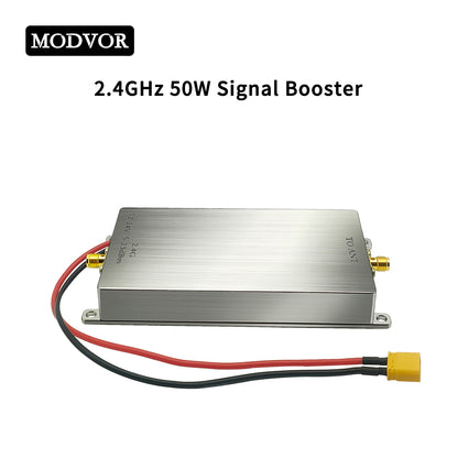 2.4GHz 50W Signal Booster – Smart Home, Wireless Camera & Drone Signal Extender with Ultra-Low Noise and Plug-and-Play Operation