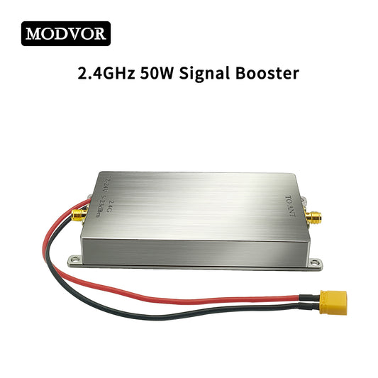 2.4GHz 50W Signal Booster – Smart Home, Wireless Camera & Drone Signal Extender with Ultra-Low Noise and Plug-and-Play Operation
