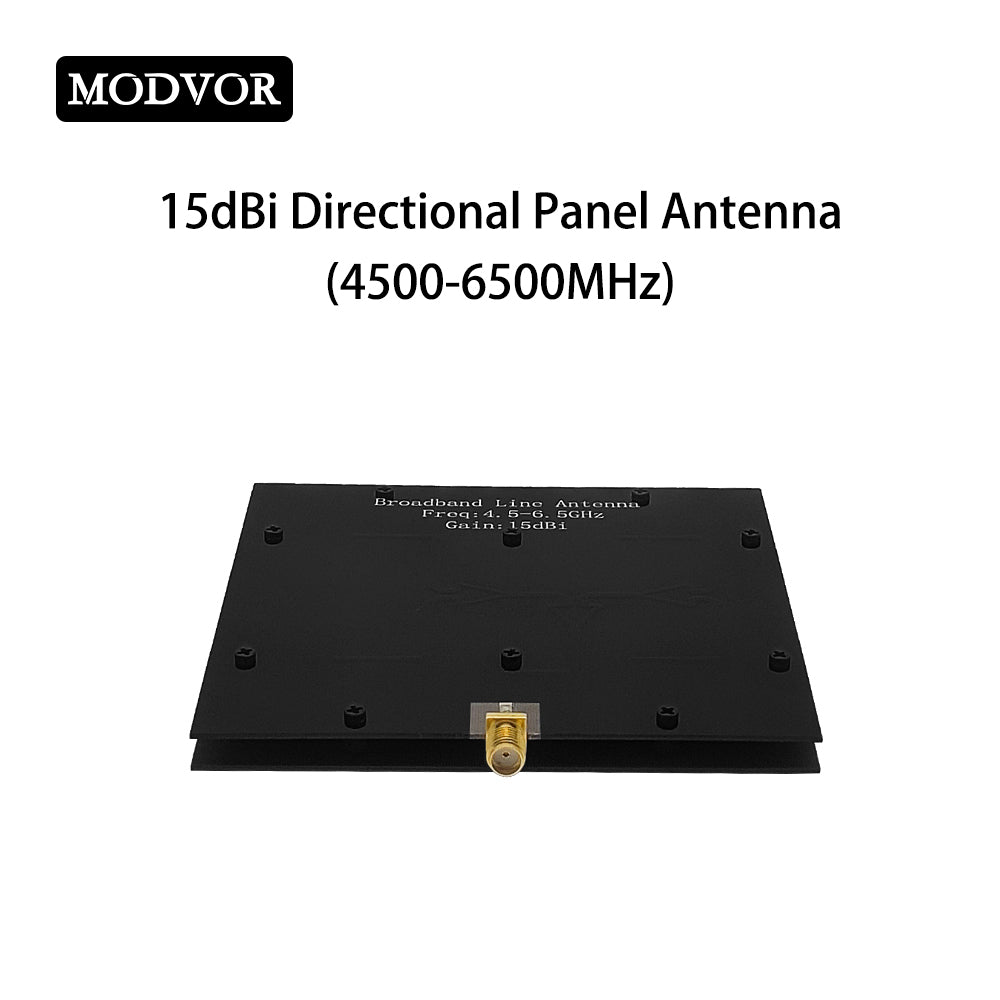 4500-6500MHz 15dBi Directional Panel Antenna, 5.2G 5.8G High Gain Long Range Drone Antenna for UAV Communication Signal Transmission