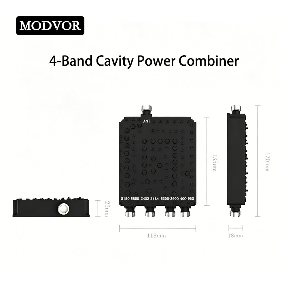 4 way rf combiner