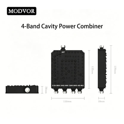4 way rf combiner