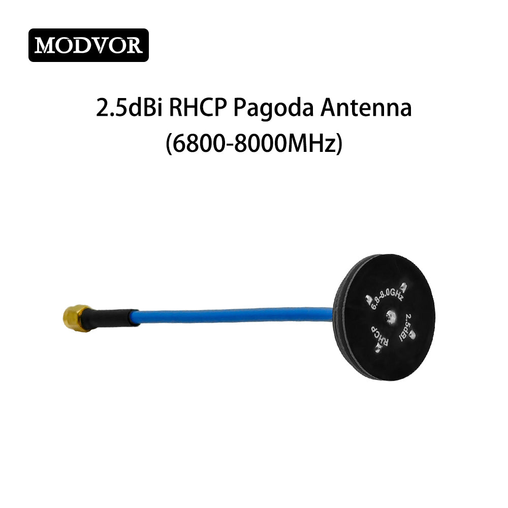 Antena dookólna Pagoda 2.3‑2.5 GHz 2.0 dBi złączem SMA-męskim do komunikacji bezprzewodowej w paśmie ISM 2.4 GHz