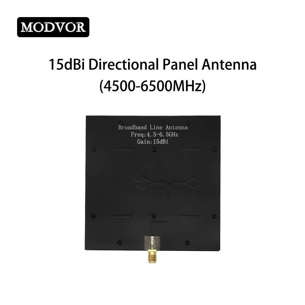 4500-6500MHz 15dBi Directional Panel Antenna, 5.2G 5.8G High Gain Long Range Drone Antenna for UAV Communication Signal Transmission