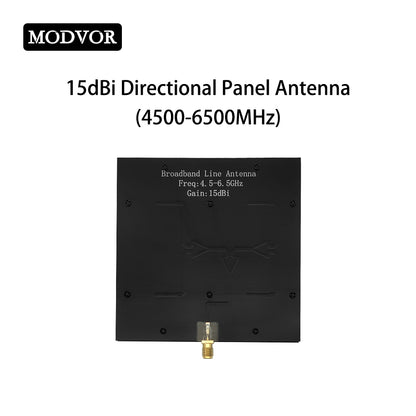 4500-6500MHz 15dBi Directional Panel Antenna, 5.2G 5.8G High Gain Long Range Drone Antenna for UAV Communication Signal Transmission
