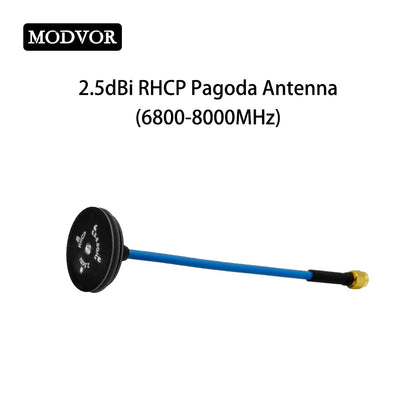 Antena dookólna Pagoda 2.3‑2.5 GHz 2.0 dBi złączem SMA-męskim do komunikacji bezprzewodowej w paśmie ISM 2.4 GHz