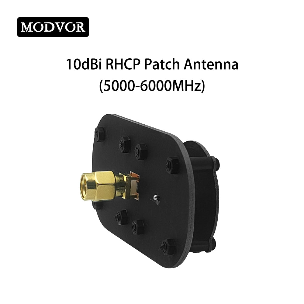 5000-6000MHz 10dBi Panel Directional Antenna 5.8GHz RHCP Patch Antenna for FPV Goggles Receiver, Drone Video Downlink & Long Range FPV Racing