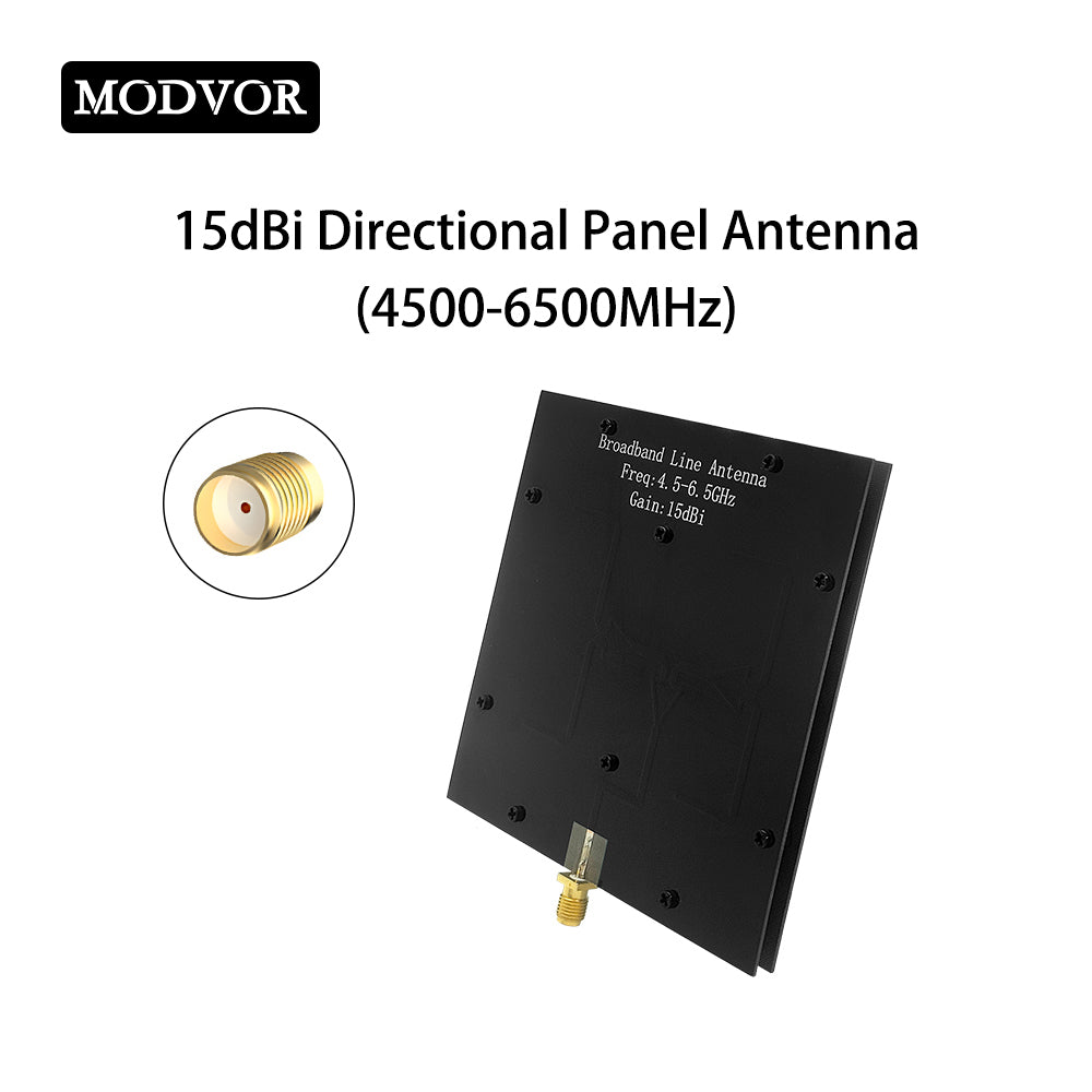 4500-6500MHz 15dBi Directional Panel Antenna, 5.2G 5.8G High Gain Long Range Drone Antenna for UAV Communication Signal Transmission