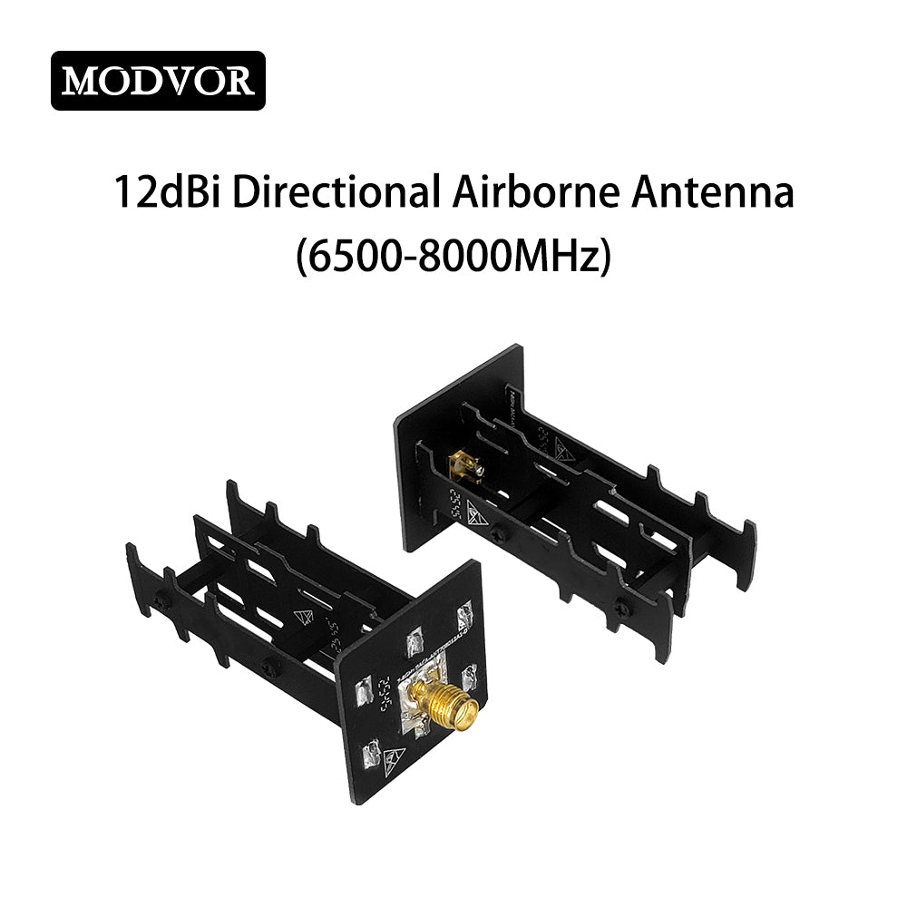6500-8000MHz 12dBi Directional Airborne Antenna SMA-Female for UAV Video Transmission, 6.5-8GHz Point-to-Point Communication