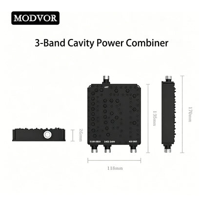 3 way rf combiner