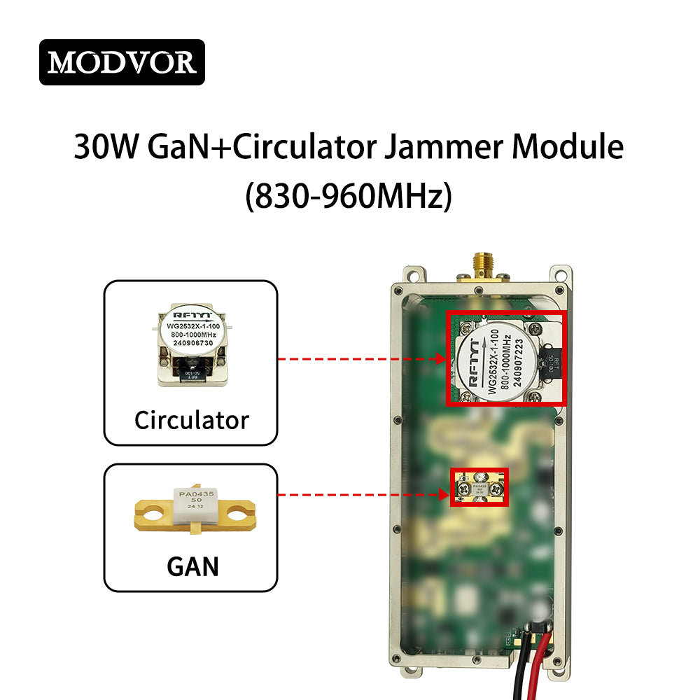 830-960MHz drone frequency jammer