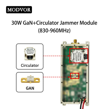 830-960MHz drone frequency jammer