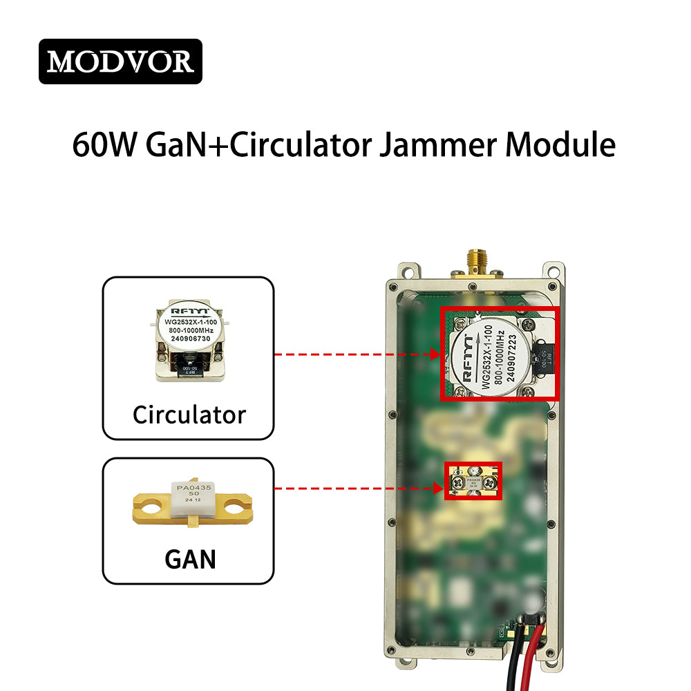 60W drone jammer device