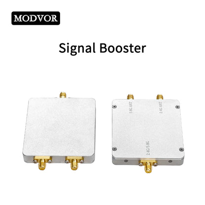 2.4G&5.8G 4W 1-In 2-Out Signal Booster – Dual-Band Extender for WiFi, Bluetooth, LoRa & Industrial IoT with 80X Power, Ultra-Low Noise and Dual-Antenna Output