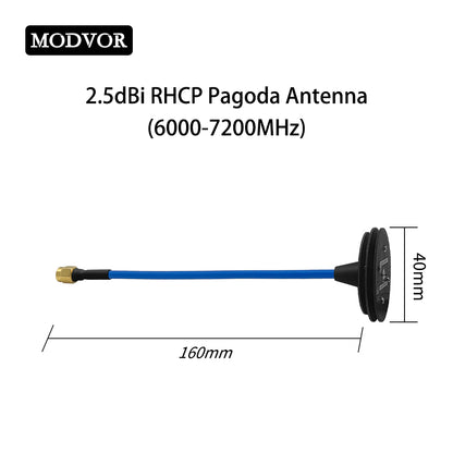 6-7.2G RHCP Pagoda Antenna