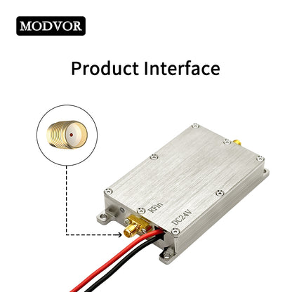 2.4GHz 10W RF Power Amplifier for FPV UAV Control, Wi-Fi Boosting & ISM Applications –  2.4-2.485GHz, 40dB Gain