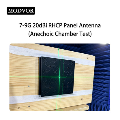 Broadband 7000-9000MHz 20dBi Directional RHCP Panel Antenna SMA-Female for SATCOM, Spacecraft TT&C and Data Transmission, Radar Seeker