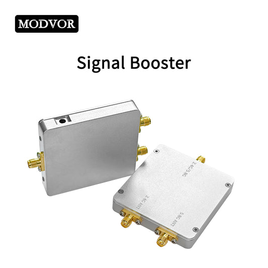 2.4G&5.8G 4W 1-In 2-Out Signal Booster – Dual-Band Extender for WiFi, Bluetooth, LoRa & Industrial IoT with 80X Power, Ultra-Low Noise and Dual-Antenna Output