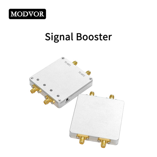 2.4G&5.8G 4W 2-In 2-Out Signal Booster – Dual-Channel Extender for WiFi, Bluetooth & LoRa with 80X Power, Ultra-Low Noise and Plug-and-Play Operation