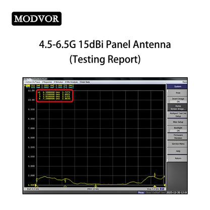 4500-6500MHz 15dBi Directional Panel Antenna, 5.2G 5.8G High Gain Long Range Drone Antenna for UAV Communication Signal Transmission