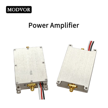 2.4GHz 5W RF Power Amplifier for UAV Video Downlinks, Telemetry Radios & ISM Wireless Systems – Compact SMA-K Aluminum Housing